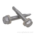 DIN7504K stainless steel 304 external hexagon flange face self -tapping screw